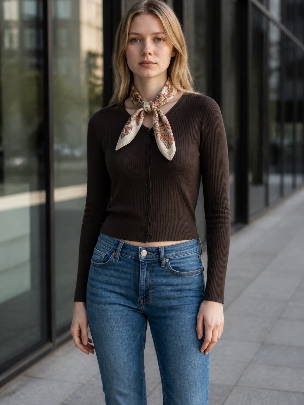 Strathberry Floral Silk Scarf - Picture 8 of 9